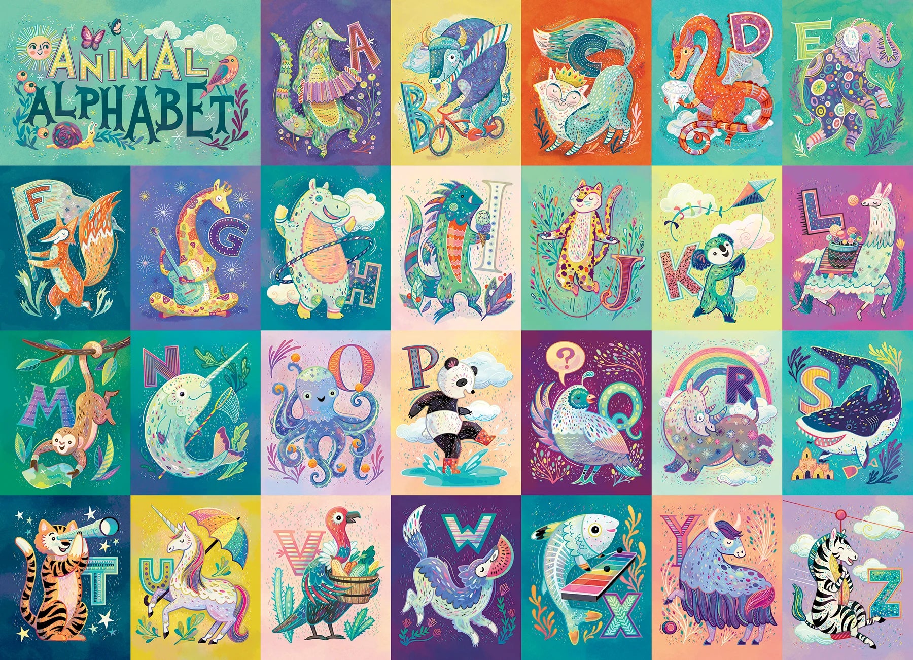 Animal Alphabet, Anni Betts (350pcs - Family Puzzle)