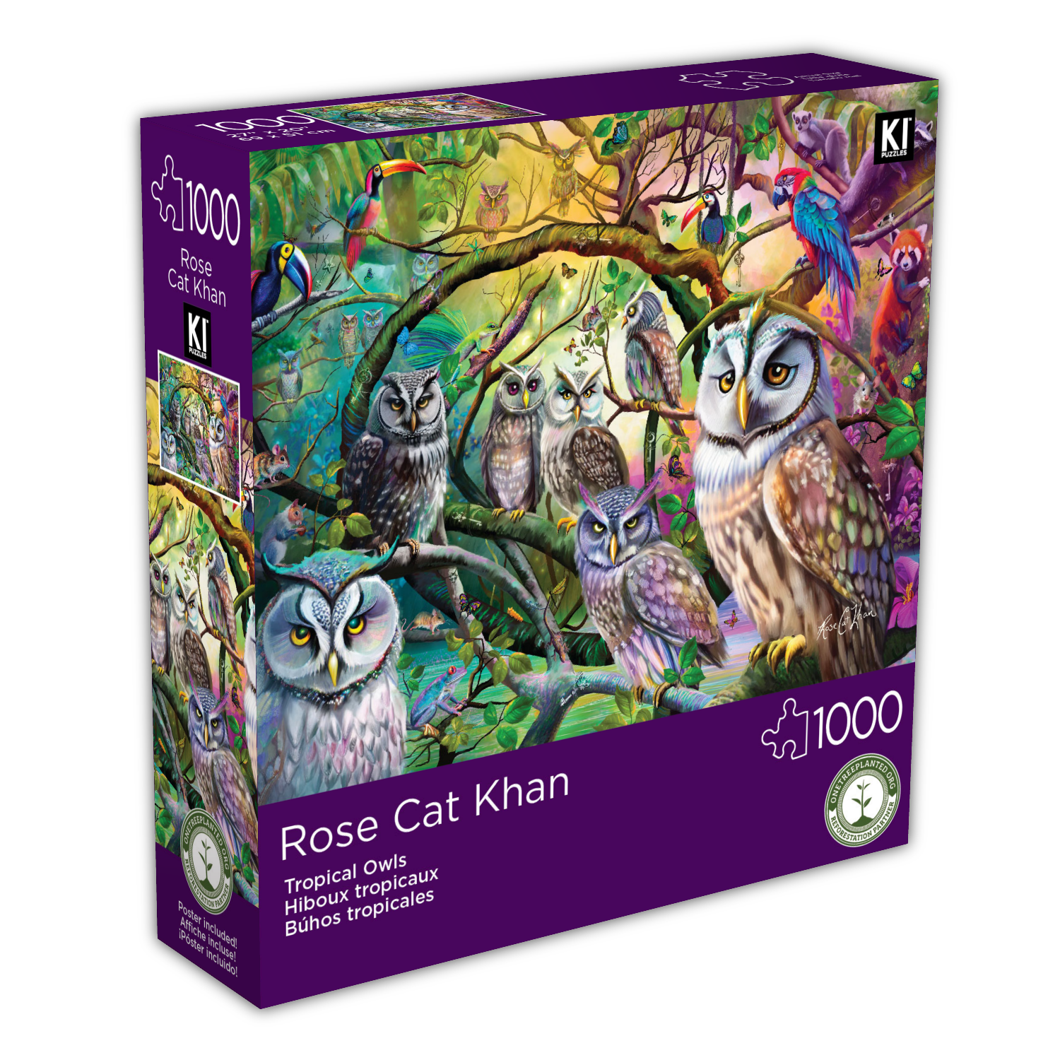 Tropical Owls, Rose Cat Khan (1000pcs)