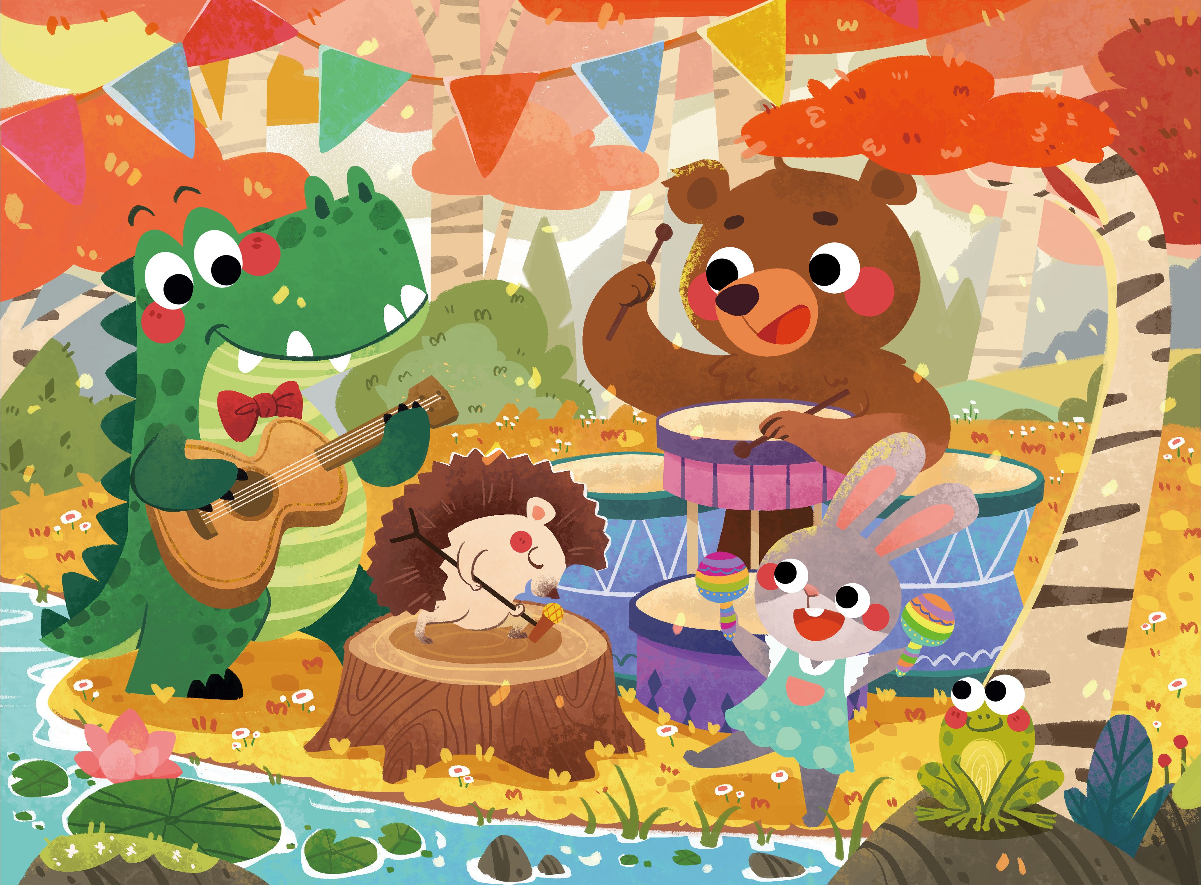 Puzzle Découverte - Fête en Forêt (48 pièces)