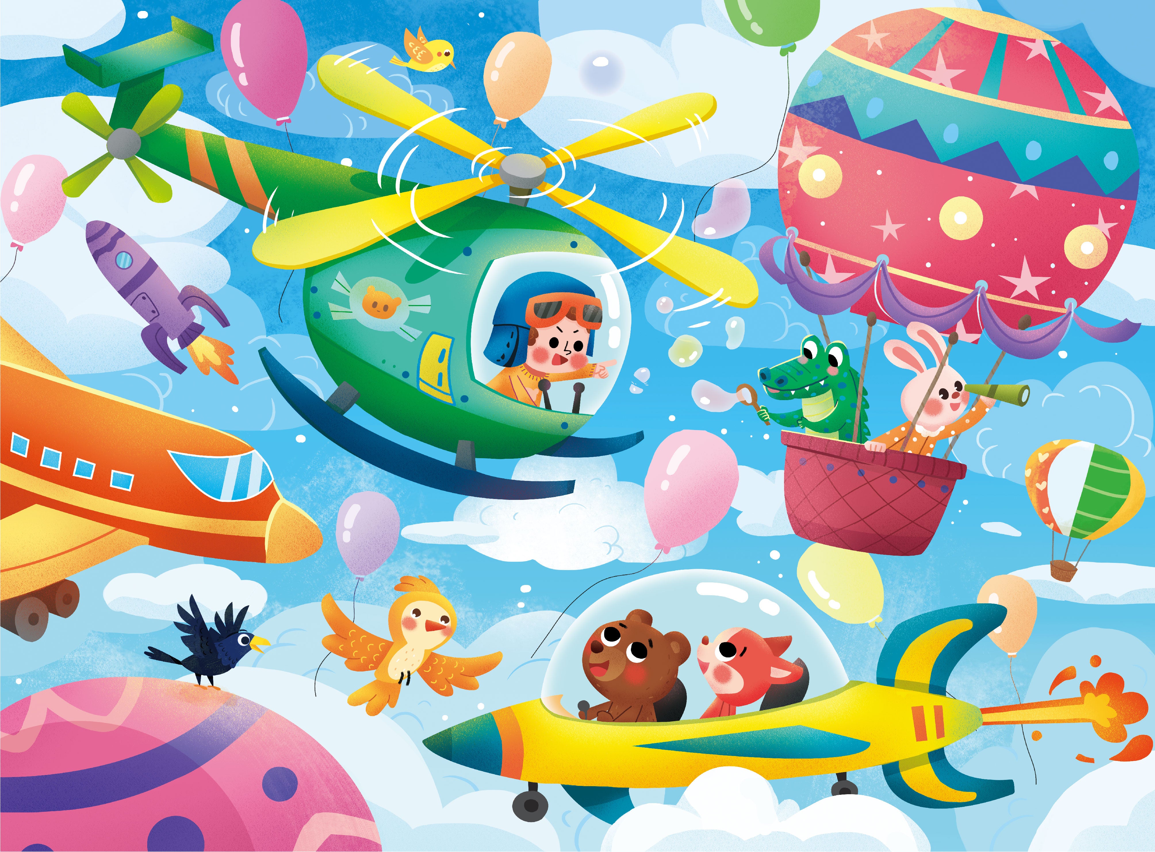 Puzzle Découverte - Ciel Animé (48 pièces)
