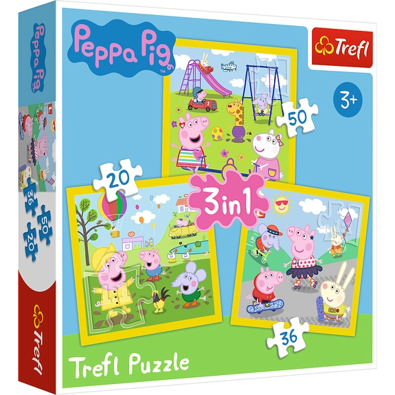 3-in-1 Peppa Pig's Happy (20, 36, 50 pcs)