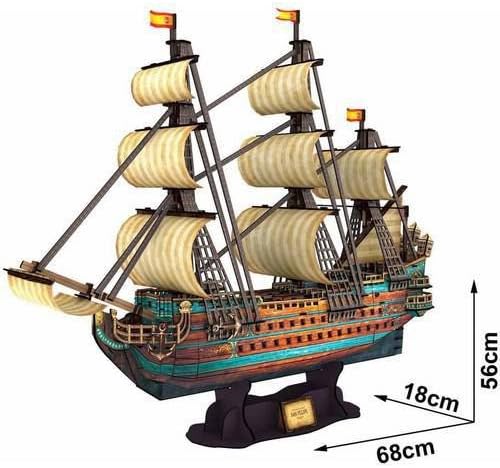 The Spanish Armada - San Felipe (3D Puzzle) (248pcs)