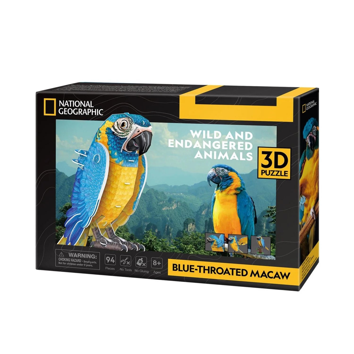 National Geographic - Blue Throated Macaw (3D Puzzle) (94pcs)