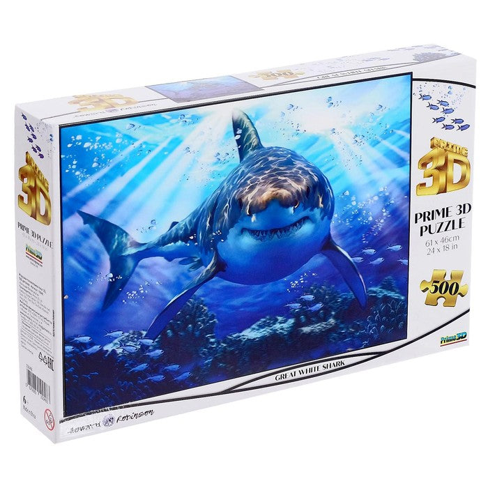 Discovery Shark Week - Great White Shark (3D Puzzle) (500pcs)
