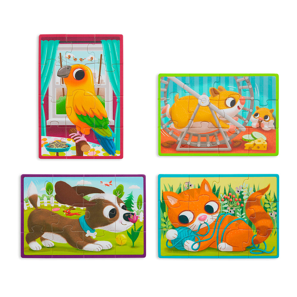 Pets - Wooden Pack O' Puzzles (48pcs)