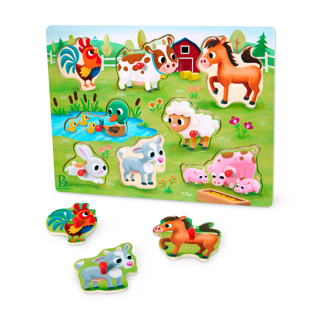 Peek & Explore - Farm Animals (Peg Puzzle)