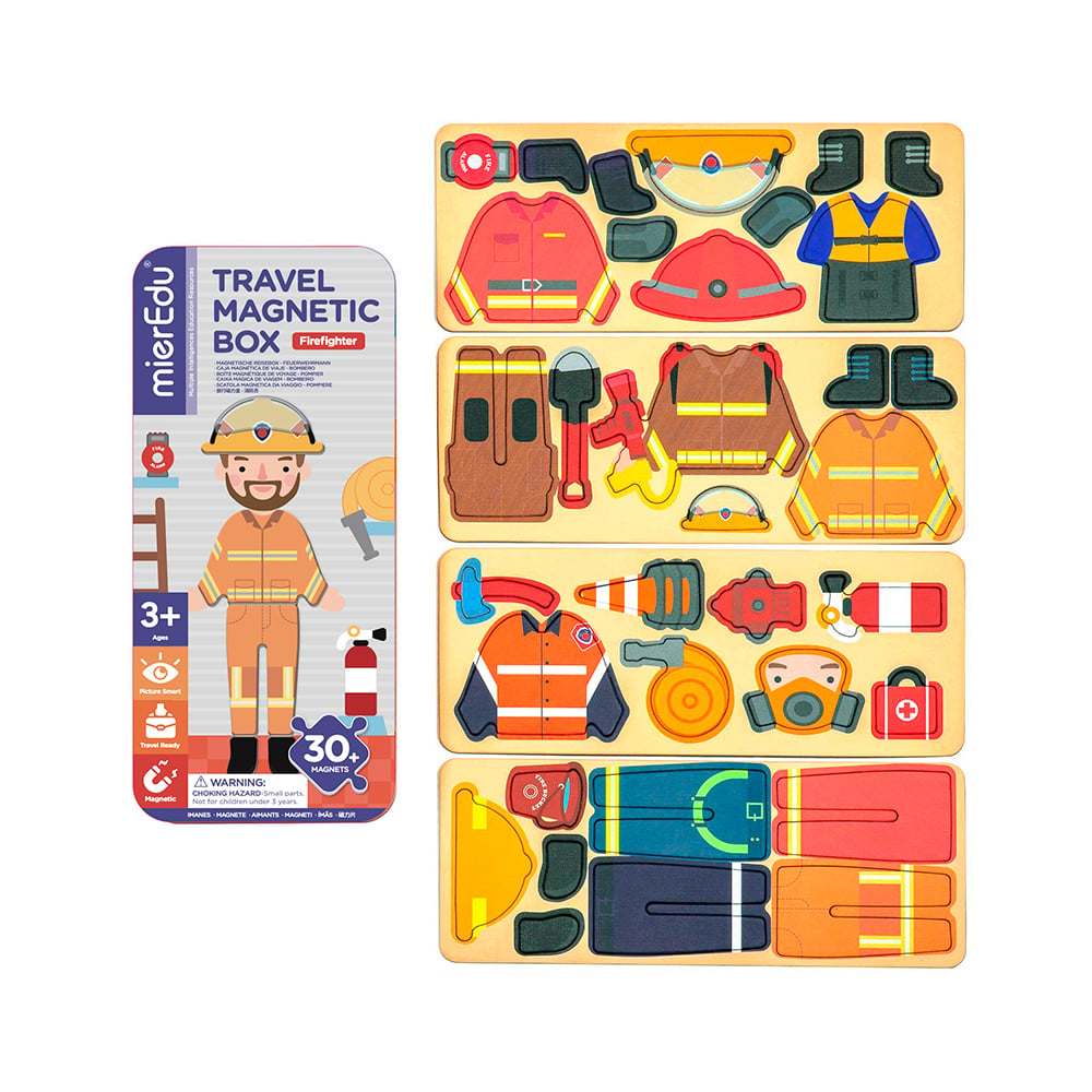 Magnetic Travel Tin - Firefighter / Pompier