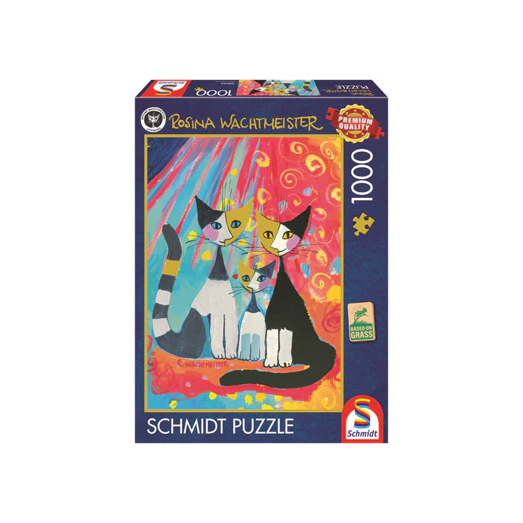 Happy Cat Family, Rosina Wachtmeister (1000pcs)