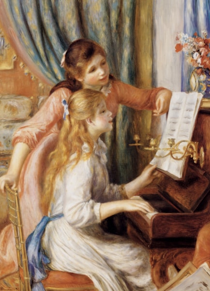Girls at the Piano (Jeunes filles au piano), Renoir