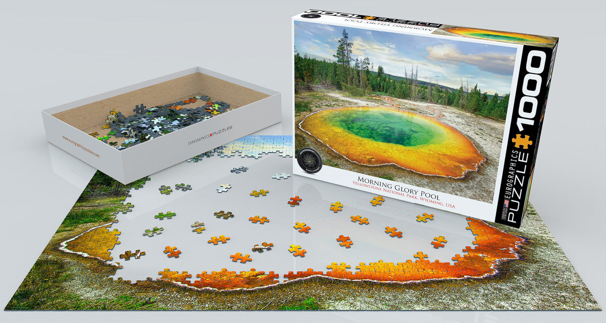 PFG HDR Photography - Morning Glory Pool, Yellowstone National Park (Usage/Used - PUZZLES FOR GOOD)