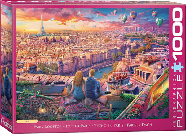 PFG Paris Rooftop (1000pcs) (Usage/Used - PUZZLES FOR GOOD)