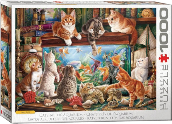 Chats près de l'aquarium (1000 pièces) 