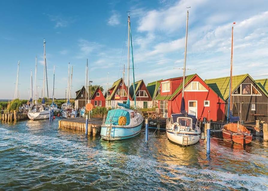 DMG Ravensburger Deutschland Collection - Romantic Harbour World par Ahrenshoop, Allemagne (1000pcs) (boîte endommagée)