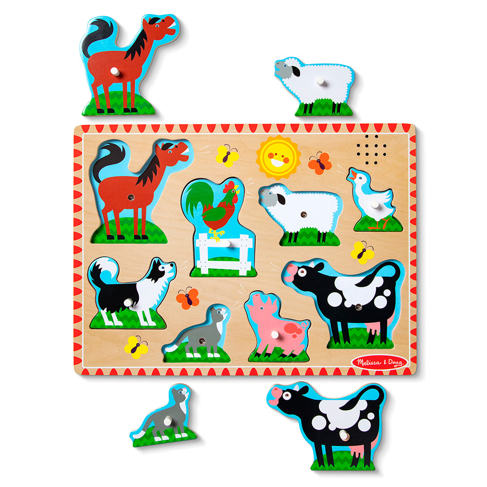 Melissa & Doug Farm Animals Song Tray