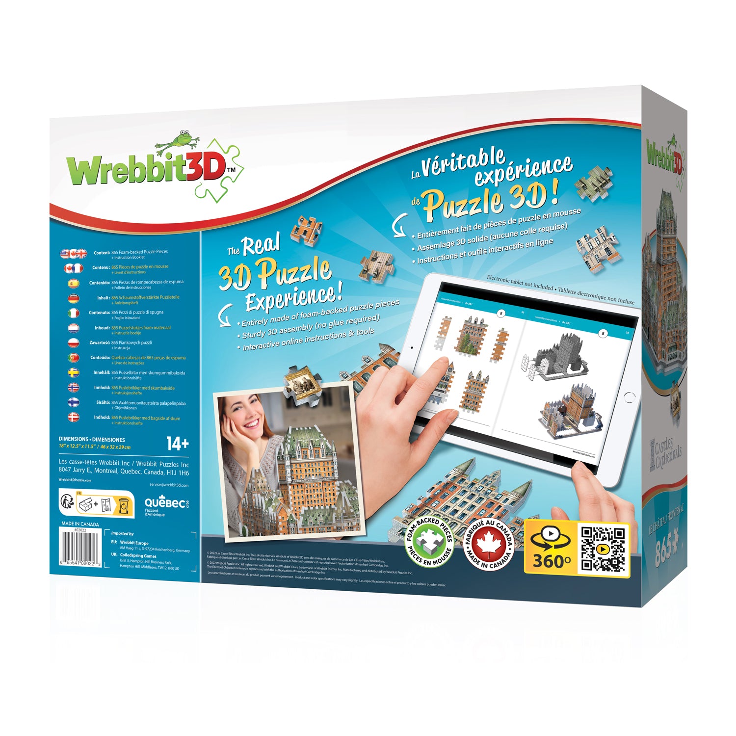 Castles & Cathedrals - Chateau Frontenac - 3D (865pcs)