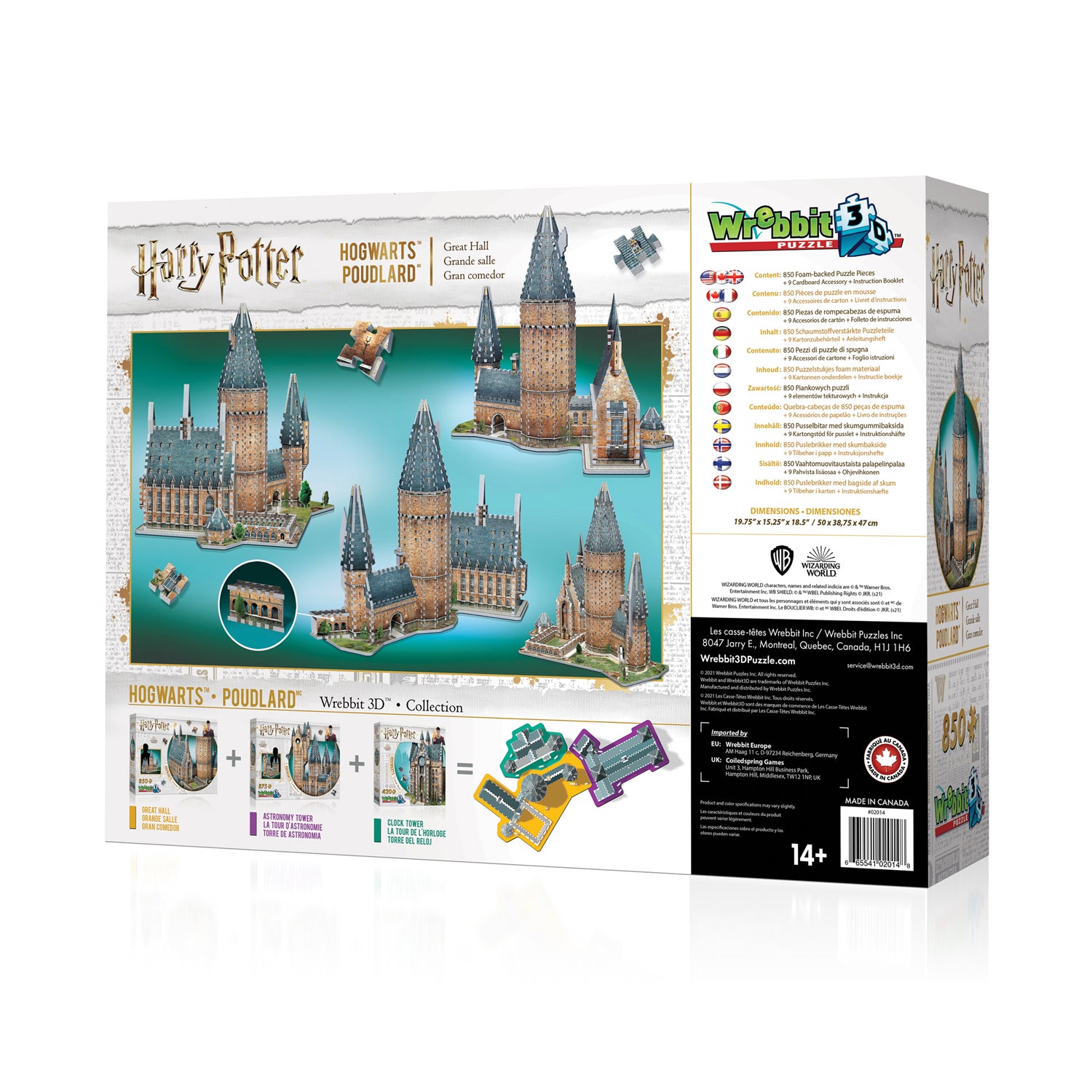 Harry Potter 3D - Hogwarts Great Hall (850pcs)