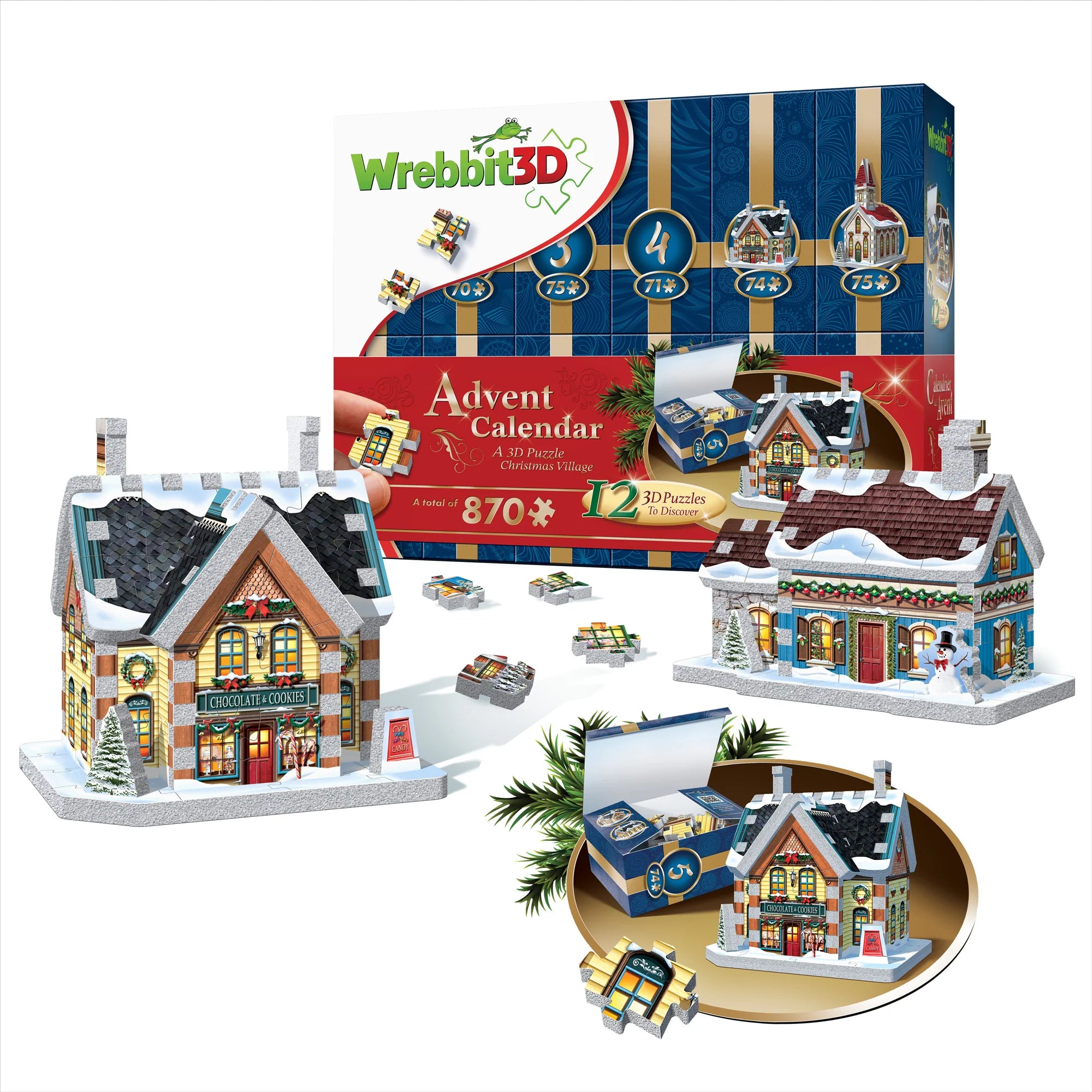 3D Advent Calendar (12x72pcs)