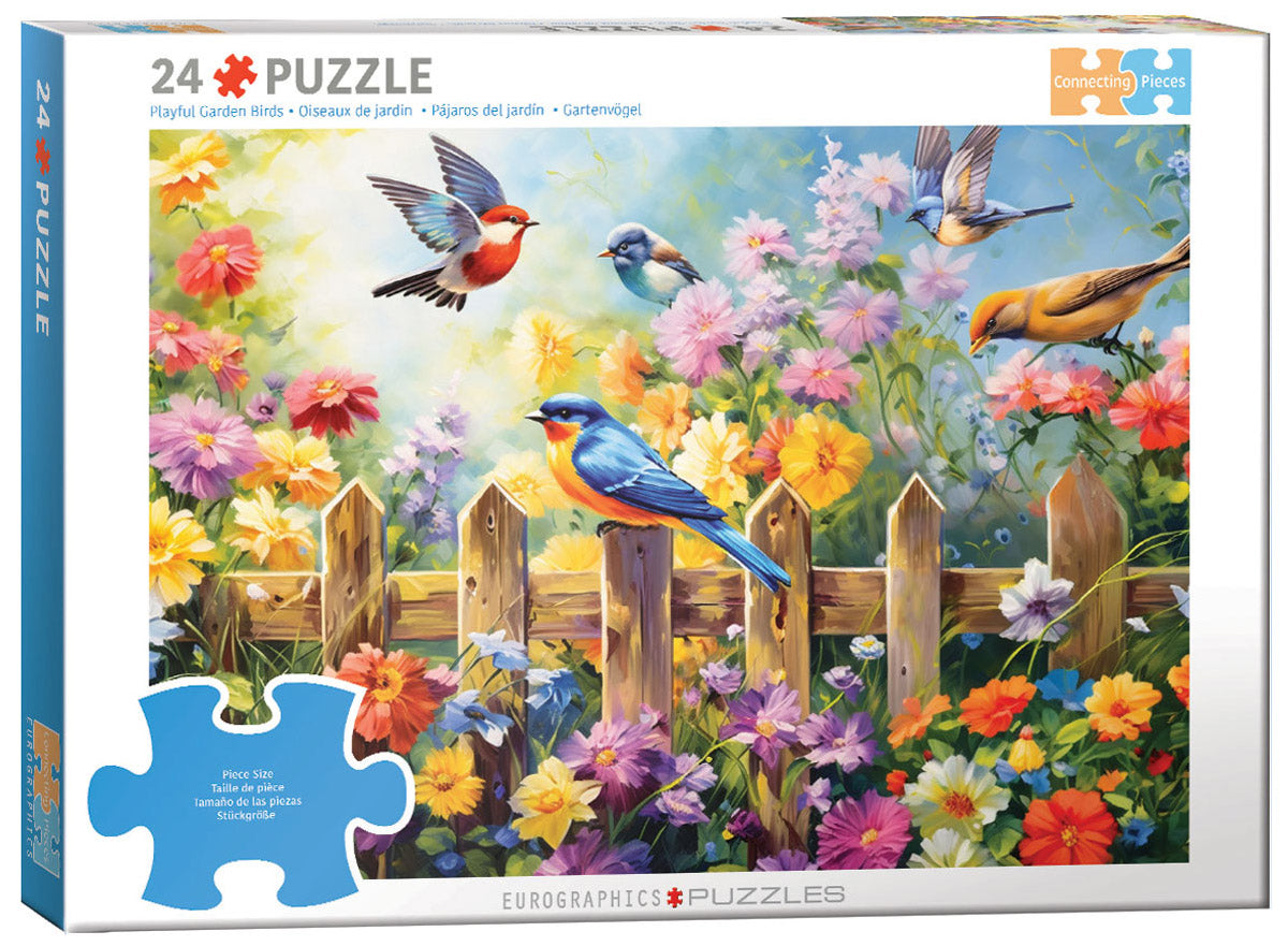Oiseaux de jardin ludiques (24pcs)