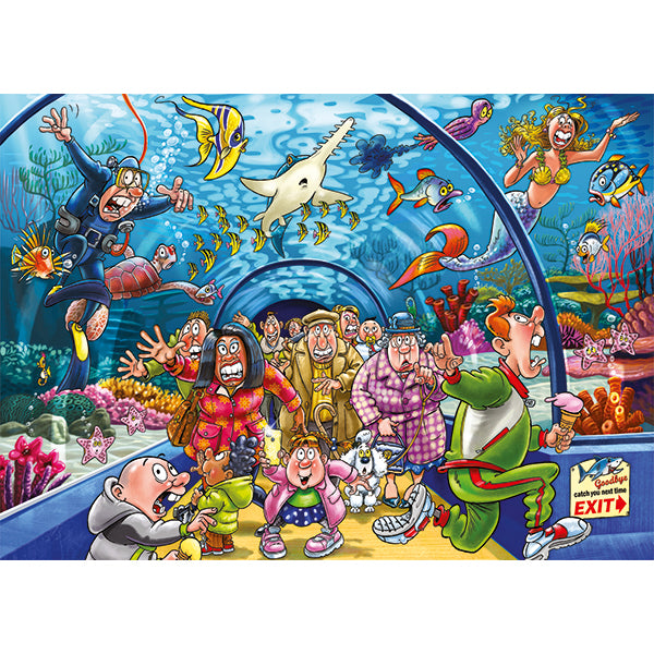 PFG Wasgij? Original #43, Aquarium Antics! (Usage/Used - PUZZLES FOR GOOD)