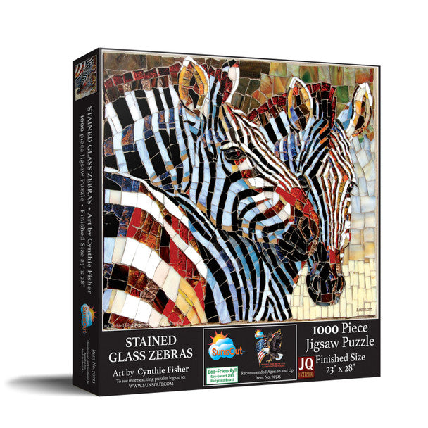 Vitrail - zèbres, Cynthie Fisher (1000pcs)