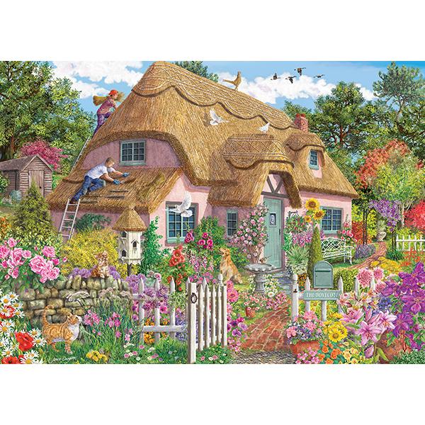 Cottage au toit de chaume, Janice Daughters (1000pcs)