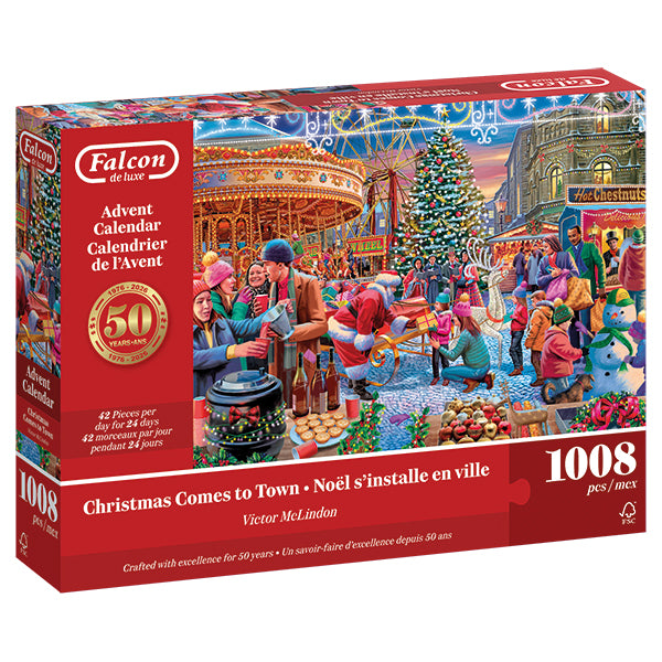 Advent Calendar - Christmas Comes to Town, Vic McLindon (1008pcs)