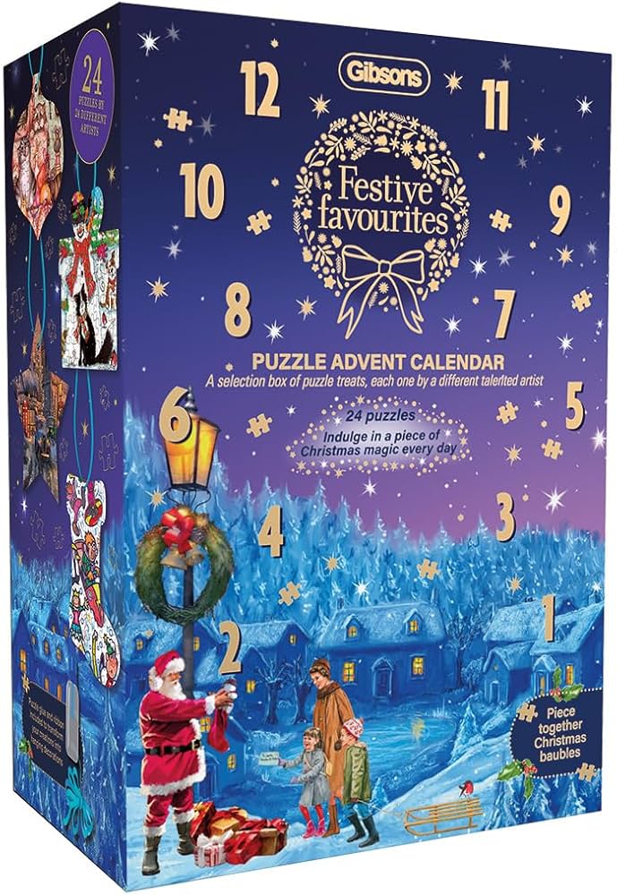 Calendrier de l'Avent Favoris Festive (24 puzzles)
