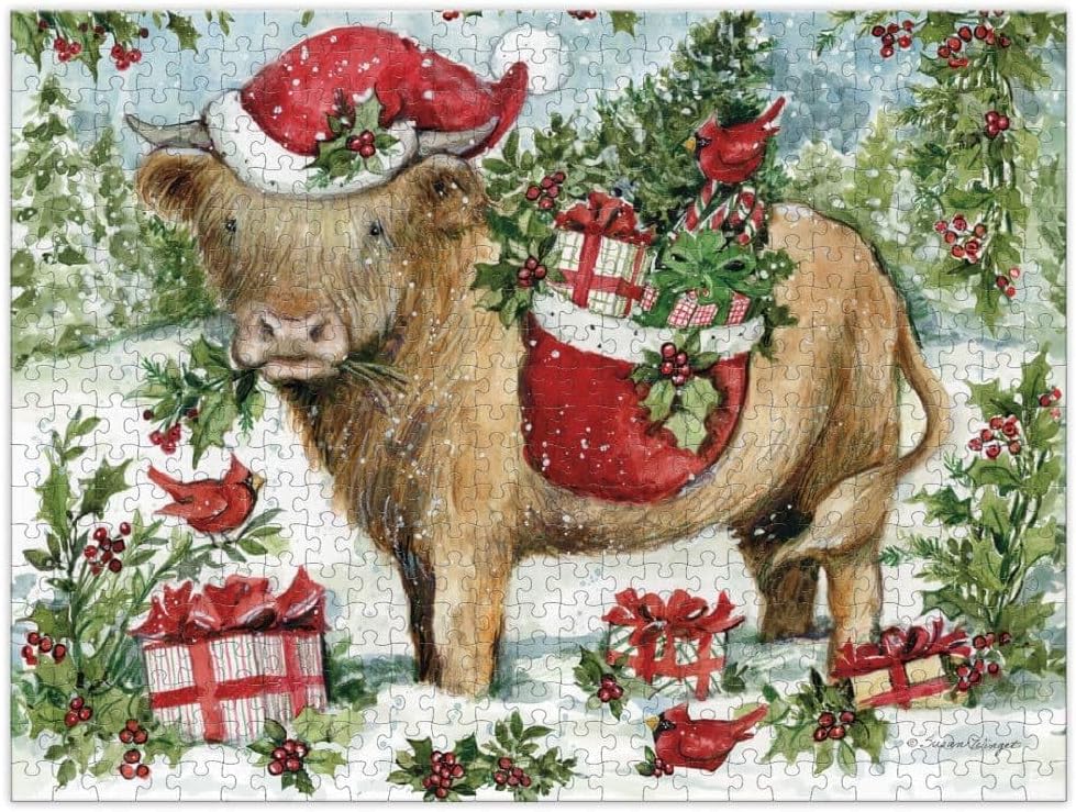 Holiday Highland Cow (500pcs)