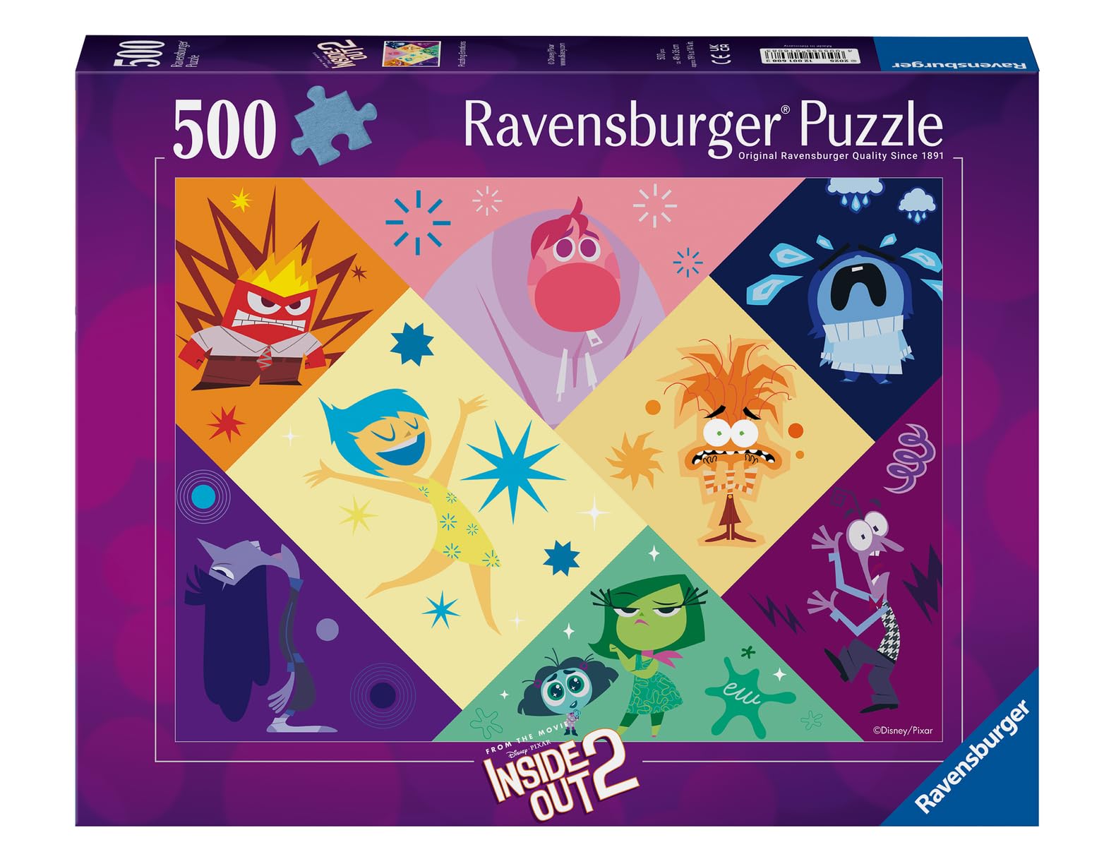 Ravensburger Disney Pixar - Vice-Versa 2 (500 pièces)