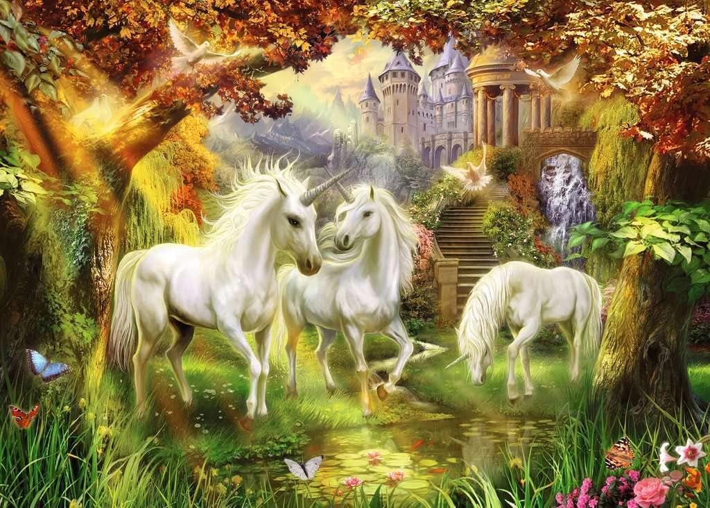 Ravensburger Unicorns dans la forêt (1000pcs)