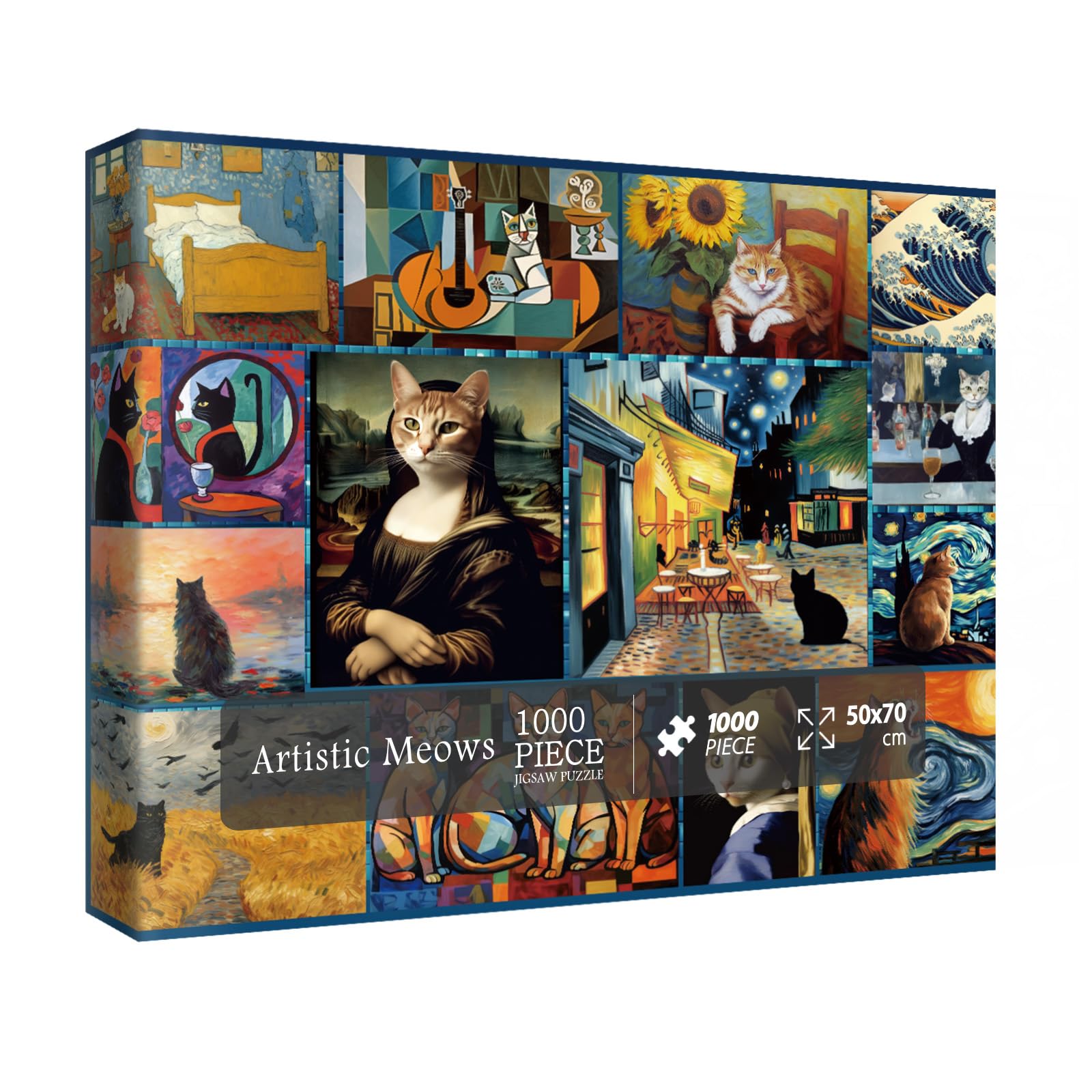PFG Meows Artistiques (1000 pièces) (État/Utilisé - PUZZLES FOR GOOD)