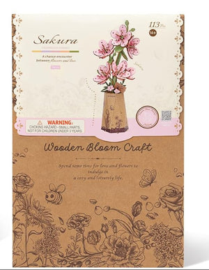 3D Wood Sakura - Tenderness & Romance (113pcs)