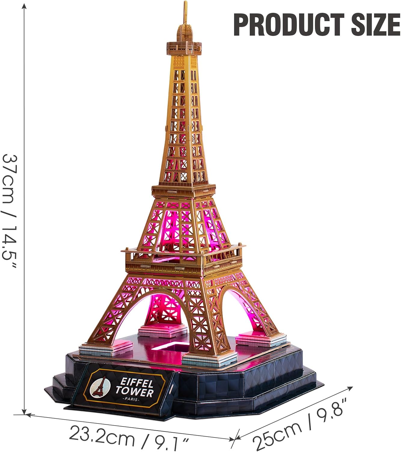 LED Eiffel Tower (3D Puzzle) (84pcs)