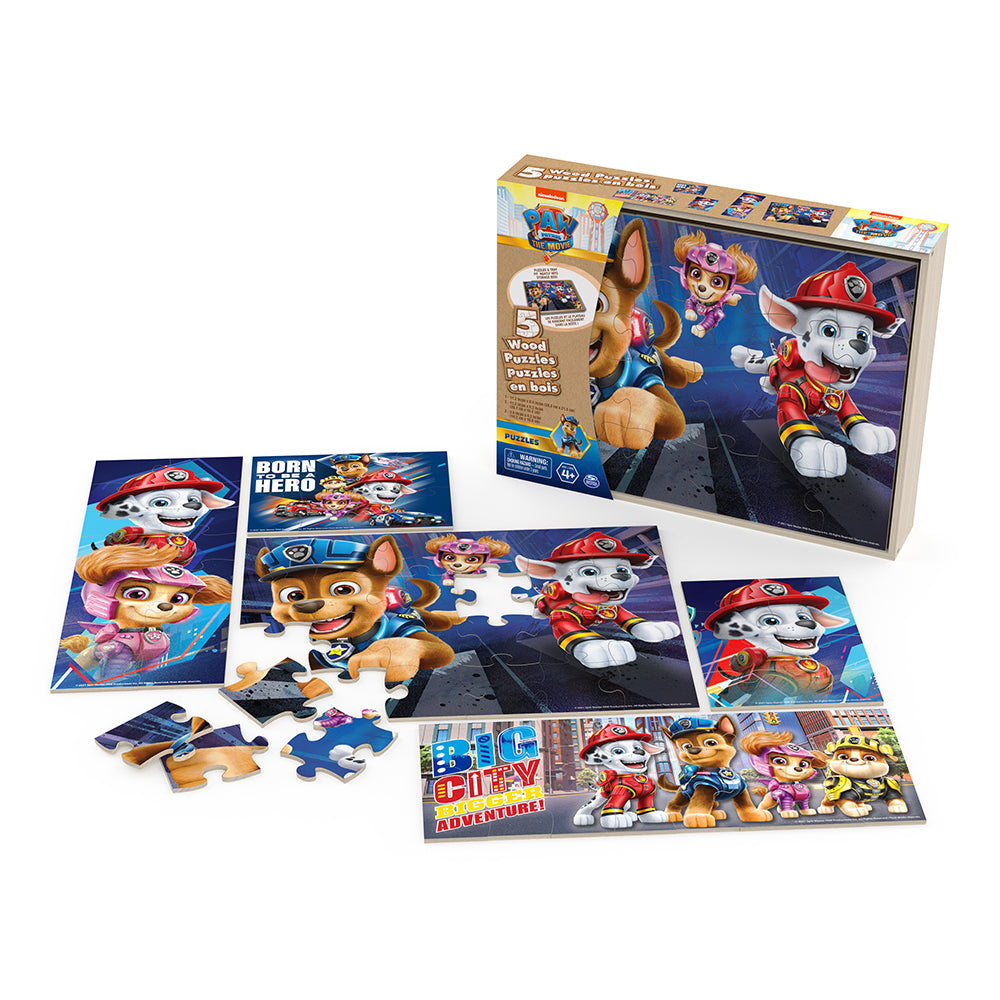 Paw Patrol 5-in-1 Wood Puzzles