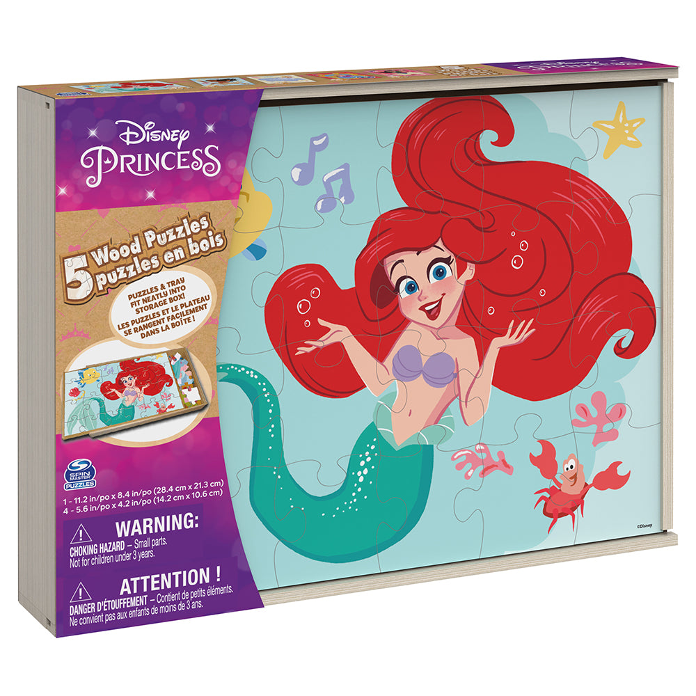 PFG Disney Princess 5-in-1 Wood Puzzles (Usage/Used - PUZZLES FOR GOOD)