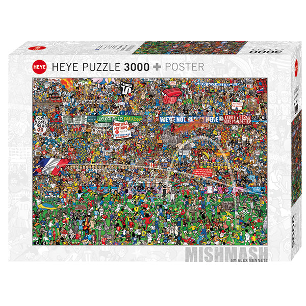 PFG Mishmash - Football History, Alex Bennett (Gold-Foil Finish) (3000pcs) (Usage/Used - PUZZLES FOR GOOD)