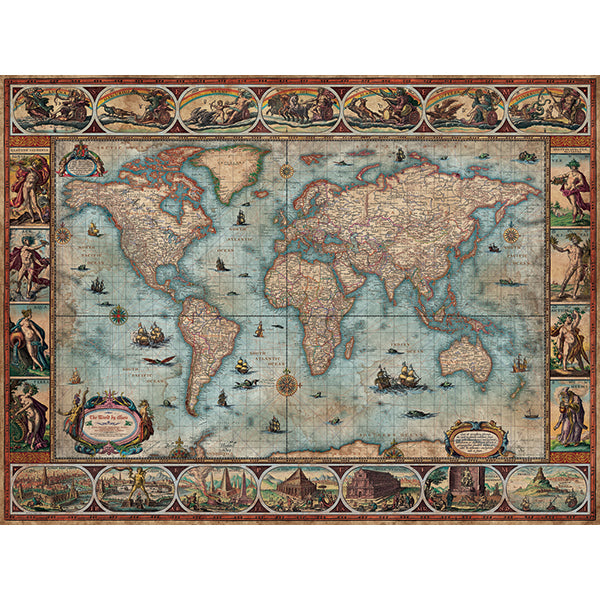 Art cartographique - Willem Blaeu World, Rajko Zigic (1500 exemplaires)
