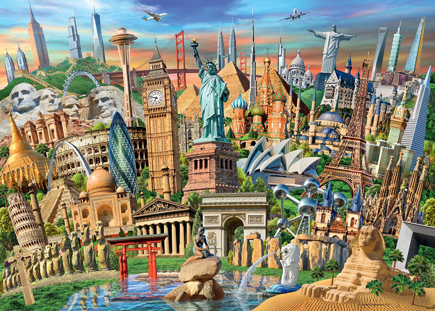 PFG Ravensburger World Cobines, Adrian Chesterman (1000pcs) (utilisation / utilisation - Puzzles pour de bon)