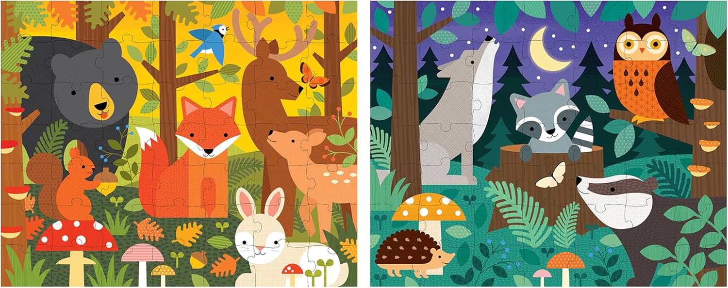 Woodland - Two Sided On-the-Go Puzzle (48pcs)