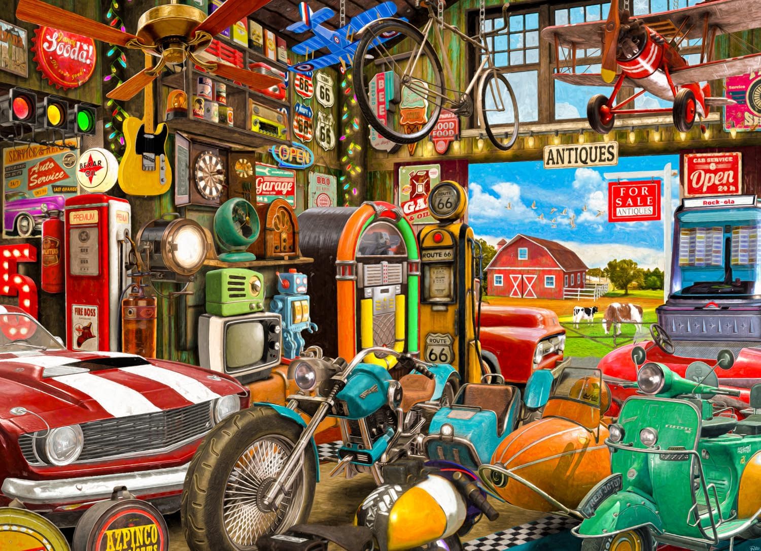 Garage antiquités (1000 pc)