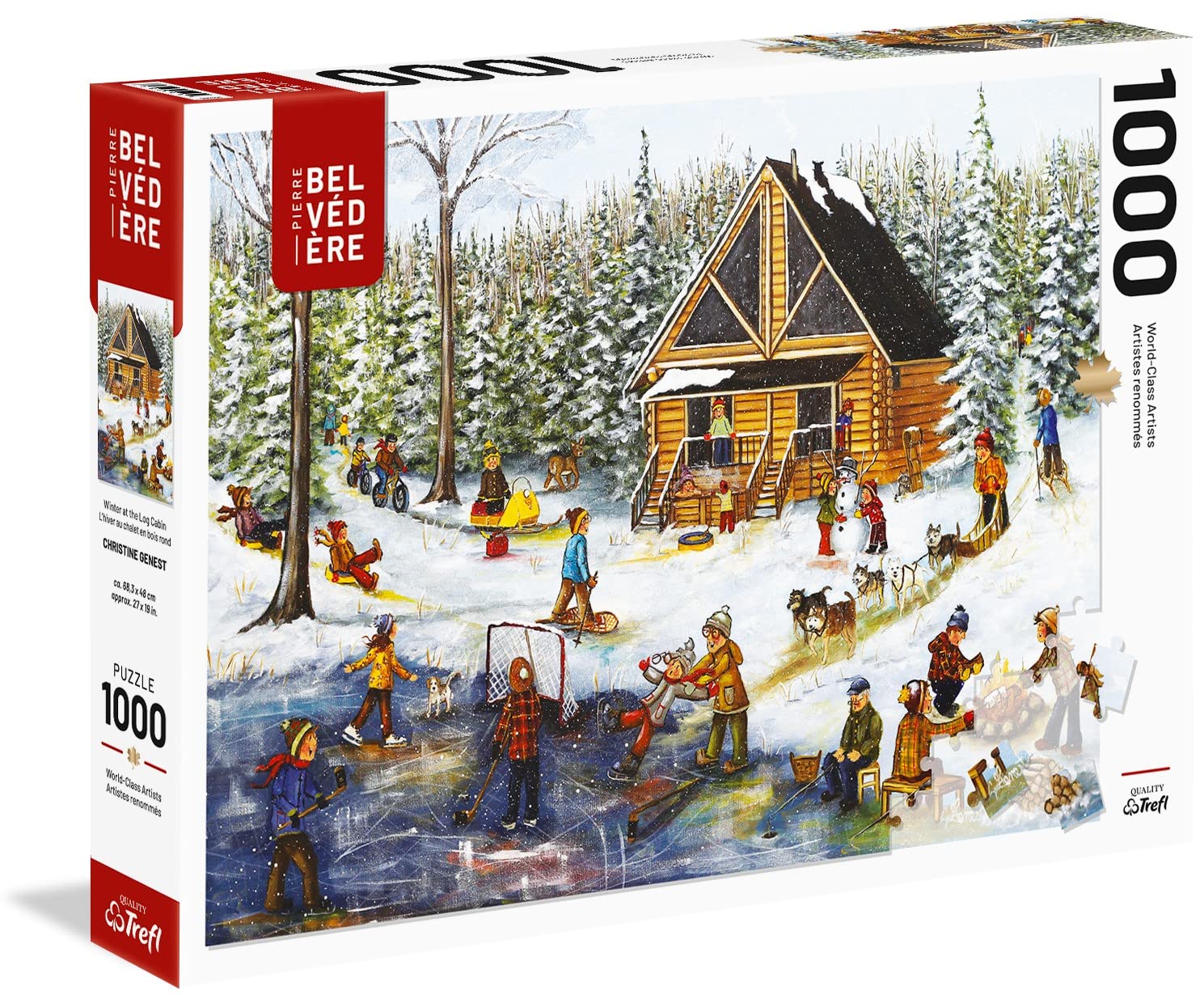 Winter at the Log Cabin, Christine Genest