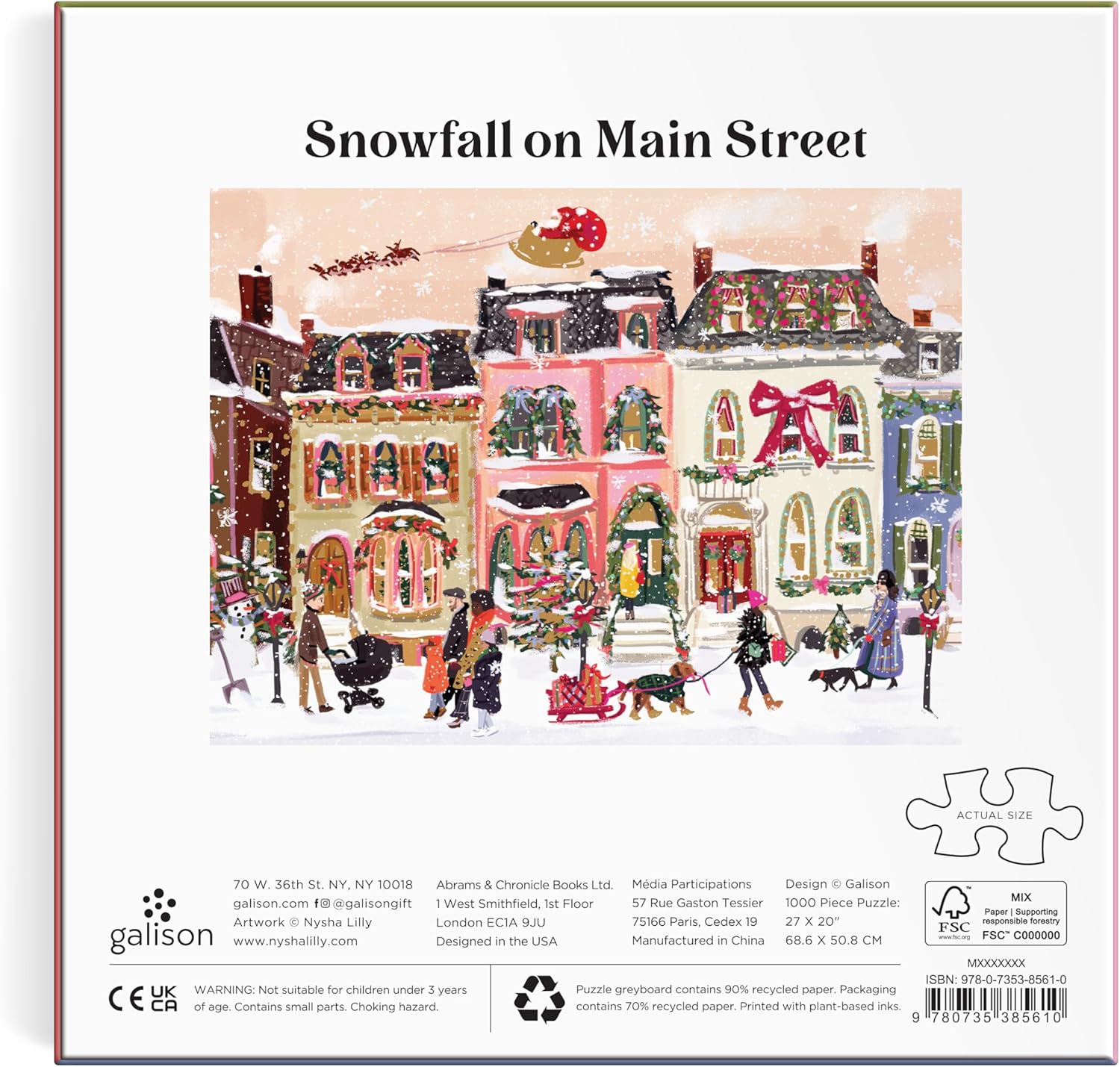 Snowfall over Main Street (1000pcs) (FOIL)