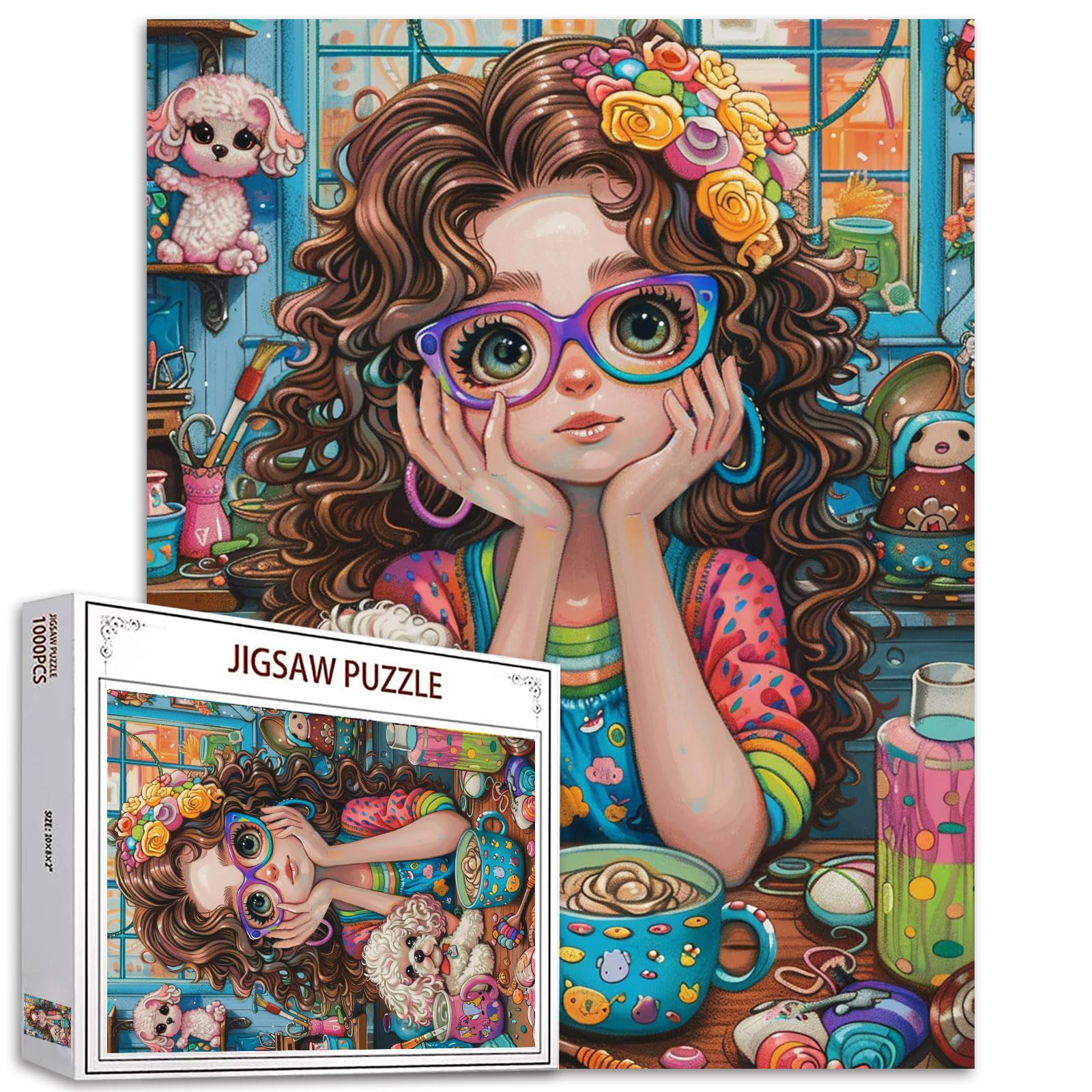 PFG Fille et Chien (1000 pièces) (Usage/Occasion - PUZZLES FOR GOOD)