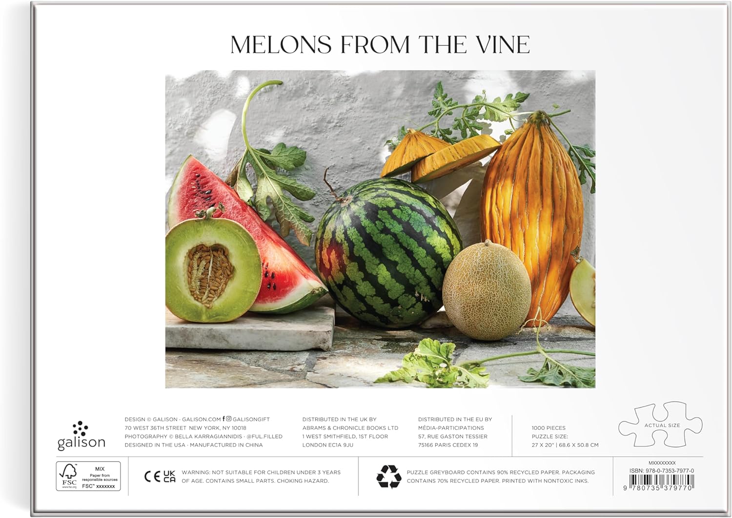 Melons dmg de la vigne (1000 pc) (boîte endommagée)