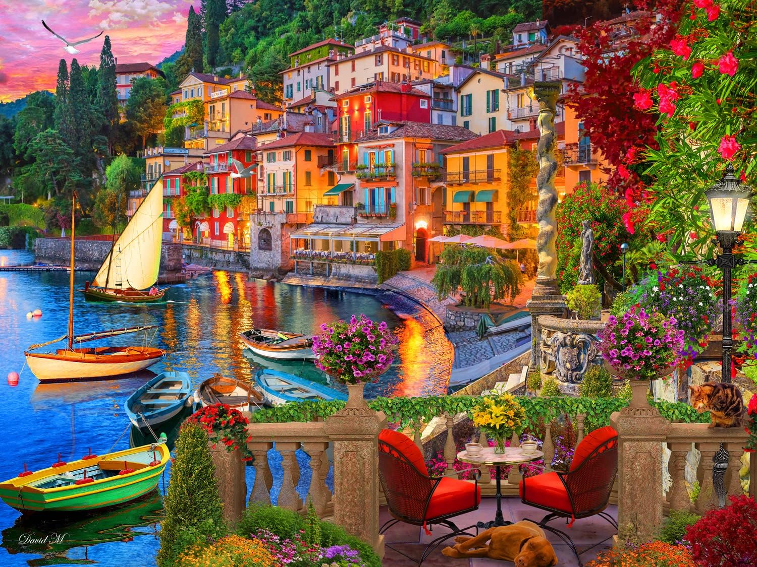Italie's Lake Como, David MacLean (550pcs)