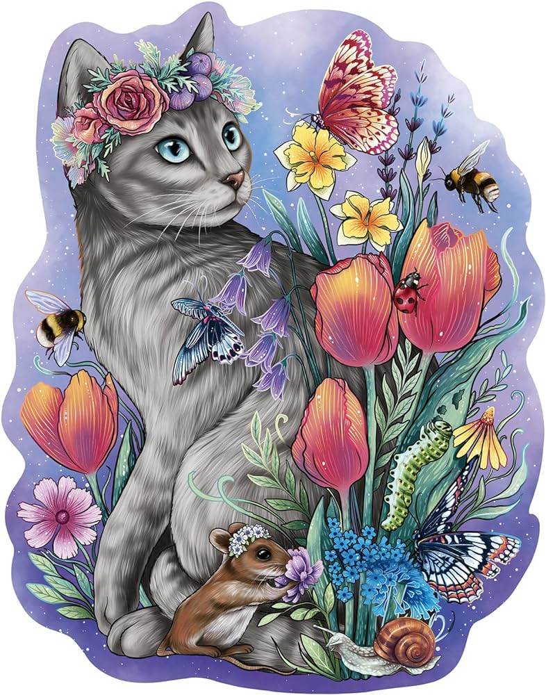DMG Ravensburger Lovely Cat (150pcs) (Wooden) (DAMAGED BOX)