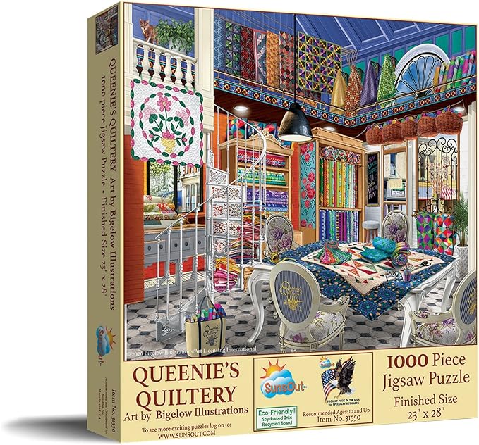 Queenie's Quiltery, Bigelow (1000pcs)