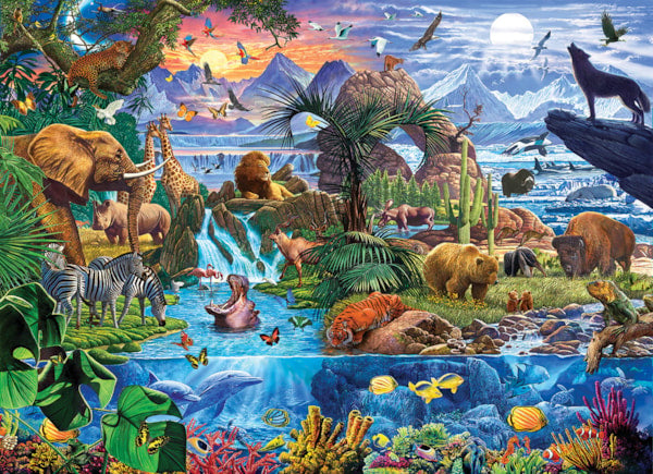 Animaux du monde, Steve Crisp (5000pcs)