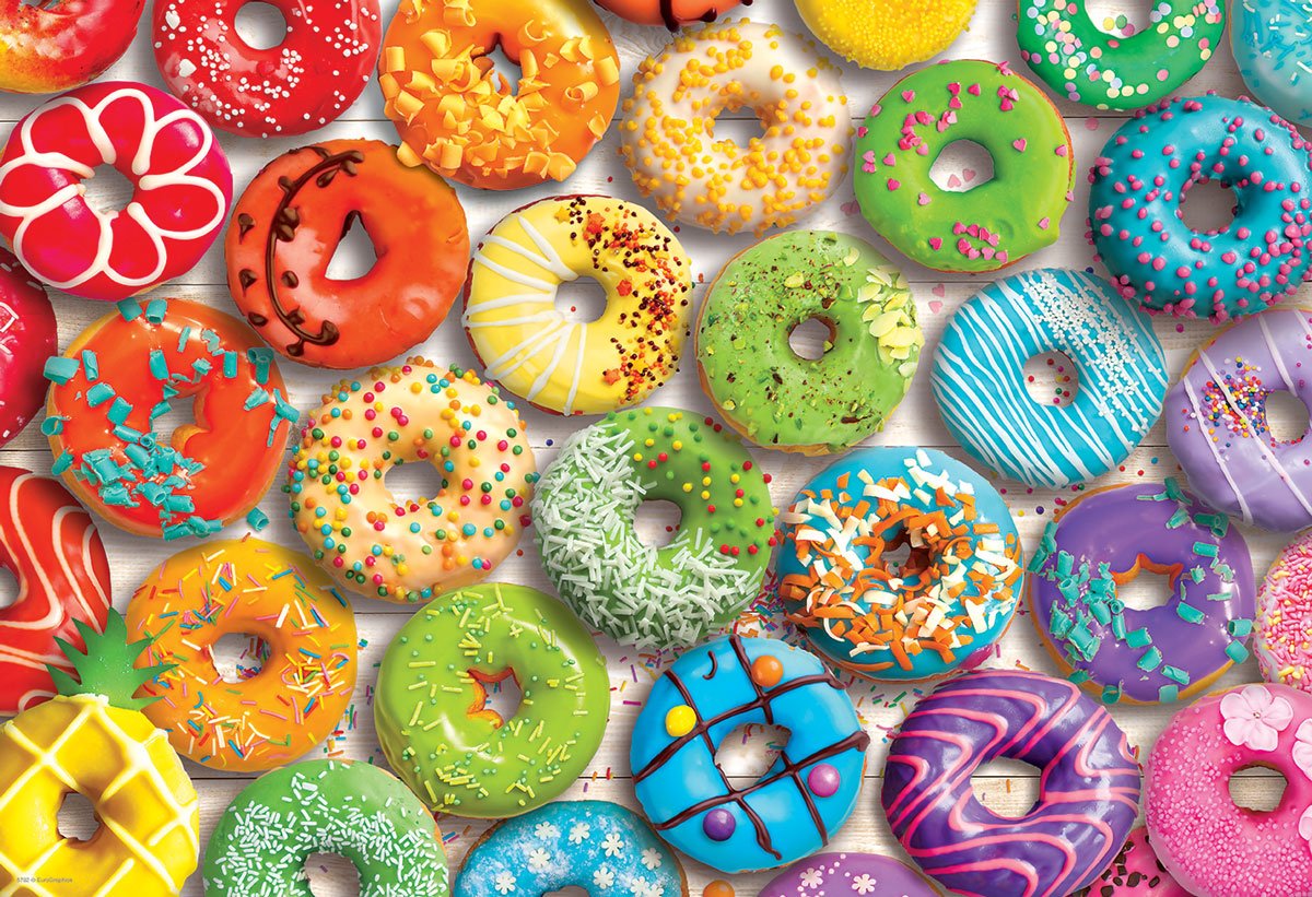 PFG Donut Rainbow en forme d'étain (550pcs) (utilisation / utilisée - puzzles pour de bon)