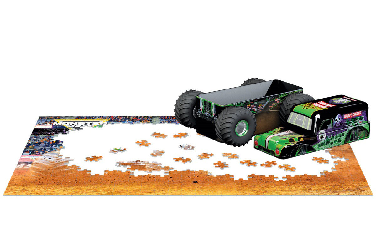 Monster Jam - Grave Digger - Tin à collectionner (550pcs)